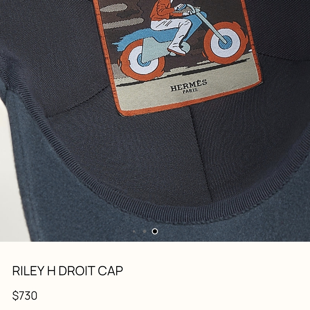 HERMES RILEY H DROIT CAP - Picture 8 of 8